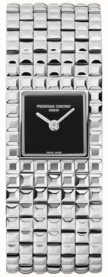Frederique Constant クラシックマンシェット（25.7mm）ブラックオニキス文字盤 / ステンレススチールブレスレット FC-200ONB1MC6B