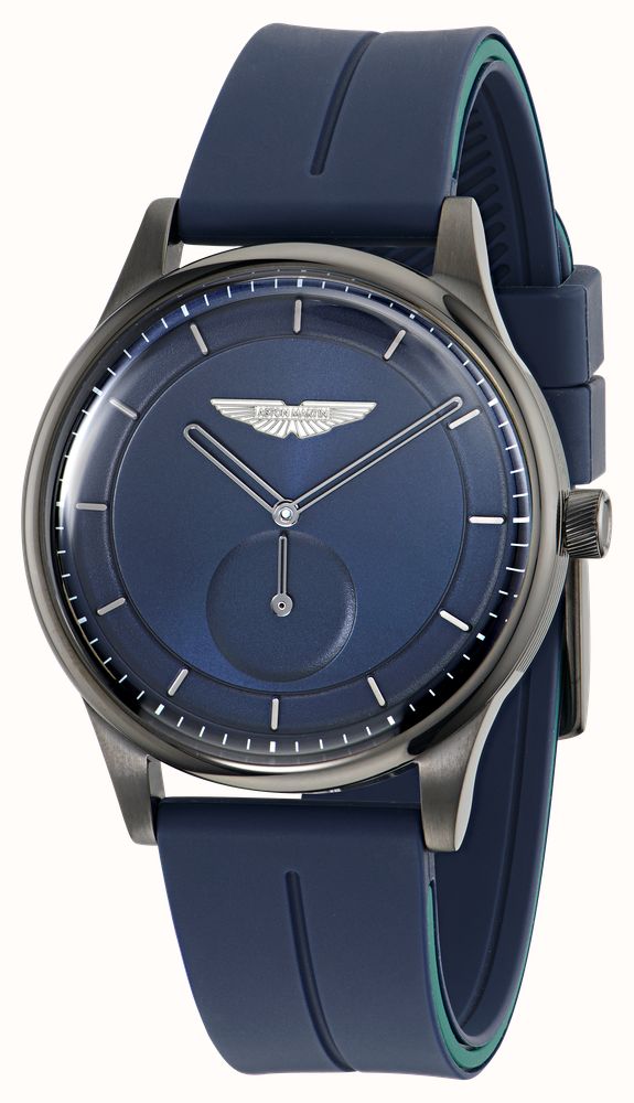 Aston Martin SLS Icon Small-Seconds Quartz (40mm) Navy Blue Dial / Navy Blue Silicone Strap MTIL1F602 - widok alternatywny 2