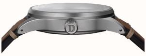 Damasko DF10 Three-Hand Automatic (39mm) Old Radium Black Dial / 'Vintage' Brown Leather Strap Watch DF10-AUTO RADIUM - autre vue 2