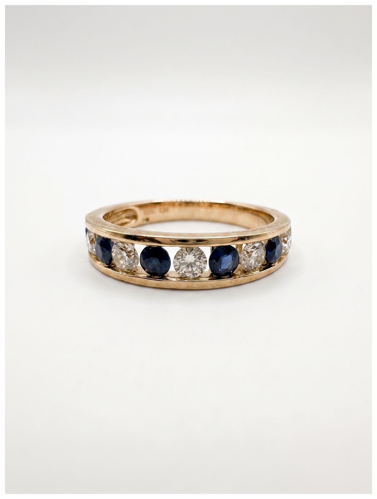 James Moore & Co 9ct Yellow Gold Diamond And Sapphire Et Jewellery