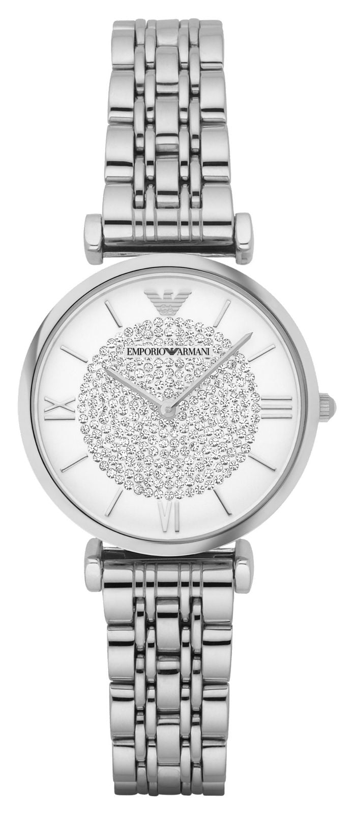 Emporio Armani Femme | cadran serti de cristaux blancs | montre