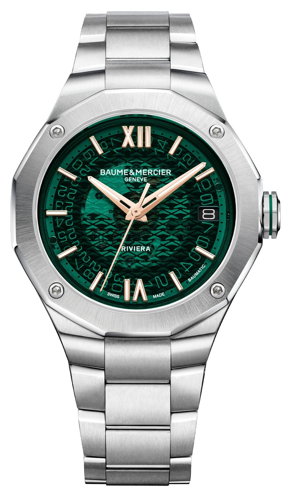 Baume & Mercier homme Riviera (39 mm) cadran vert / montre