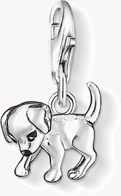 Thomas Sabo Dog Charm 925 Sterling Silver Cold Enamel 0885-007-12
