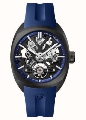 Maserati Men's Potenza Automatic Skeleton Dial Blue Silicone