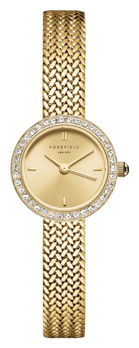 Rosefield Mini Small Edit Gold 204mm Champagne Gold Watch