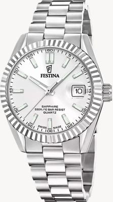 Festina Swiss Made Classic Quartz (40mm) Silver Dial / Stainless Steel Bracelet F20084/A