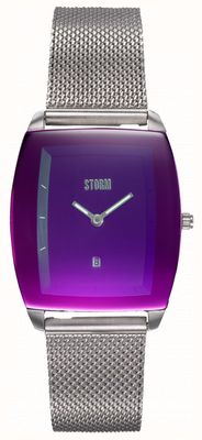 STORM Mini zaire lazer violeta | pulsera de malla de acero | esfera morada 47474/P