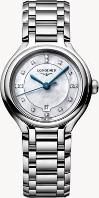 LONGINES PrimaLuna Quartz Diamond (30mm) Mother-of-Pearl Dial / Stainless Steel Bracelet L81424876