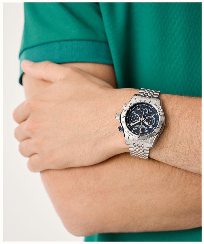 Aston Martin Thrill SGT W Quartz Chronograph (42mm) Blue Dial / Stainless Steel Bracelet MTRS1F503 - alternate view 6