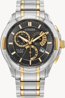 Citizen Eco-drive classic 8700 (42 mm) czarna tarcza / dwukolorowa stal nierdzewna BL8164-57E