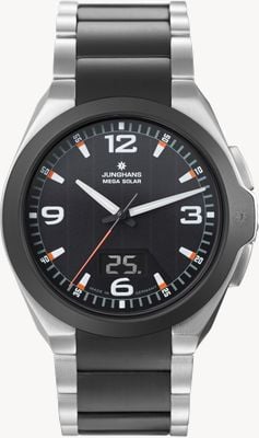Junghans Montre homme Spektrum Mega Solar, céramique & acier 18/1425.44