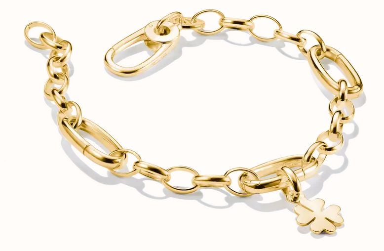 Thomas Sabo Gold Plated Charm Bracelet – Connect C1203-S02-39-L19 - vista alternativa 2