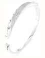 Swarovski Swarovski Classica bangle, Round cut, White, Sterling silver 5764808 - alternate view 3