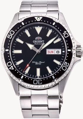 Orient Mako III Mechanical (42mm) Black Dial / Stainless Steel RA-AA0001B39B