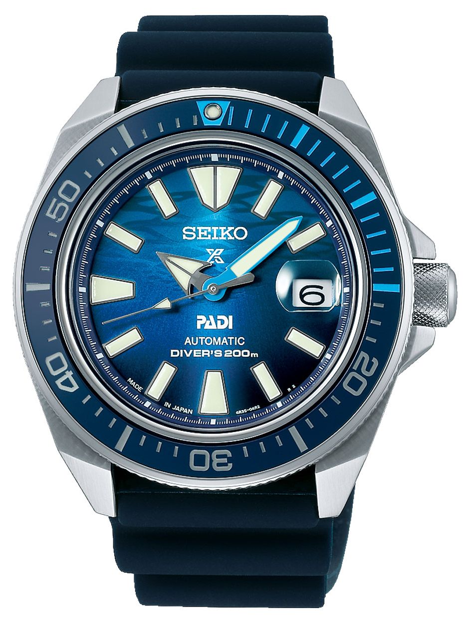 Seiko Prospex 'Great Blue' Samurai Scuba PADI Ã montre
