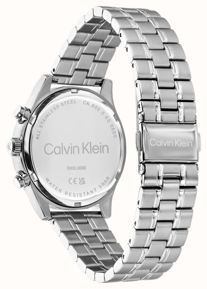 Calvin Klein Modern Vintage Multifunction Quartz (38mm) White Dial / Stainless Steel Bracelet 25200593 - vista alternativa 3
