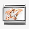 Nomination Classic Number 17 Rose Gold Charm 430315/17