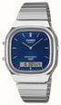 Casio Vintage Dual-Display (35.8mm) Blue Sunray Dial / Stainless Steel Bracelet AQ-240E-2A2EF