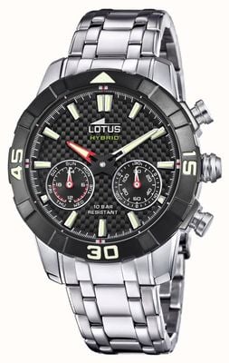 Lotus Męski zegarek online | czarna tarcza | bransoleta ze stali nierdzewnej L18810/2