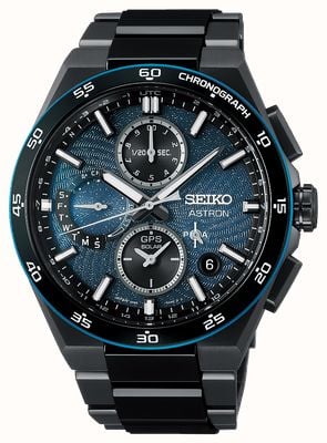 Seiko Astron 'Deep Night' 5X GPS Solar Chronograph (43.3mm) Black