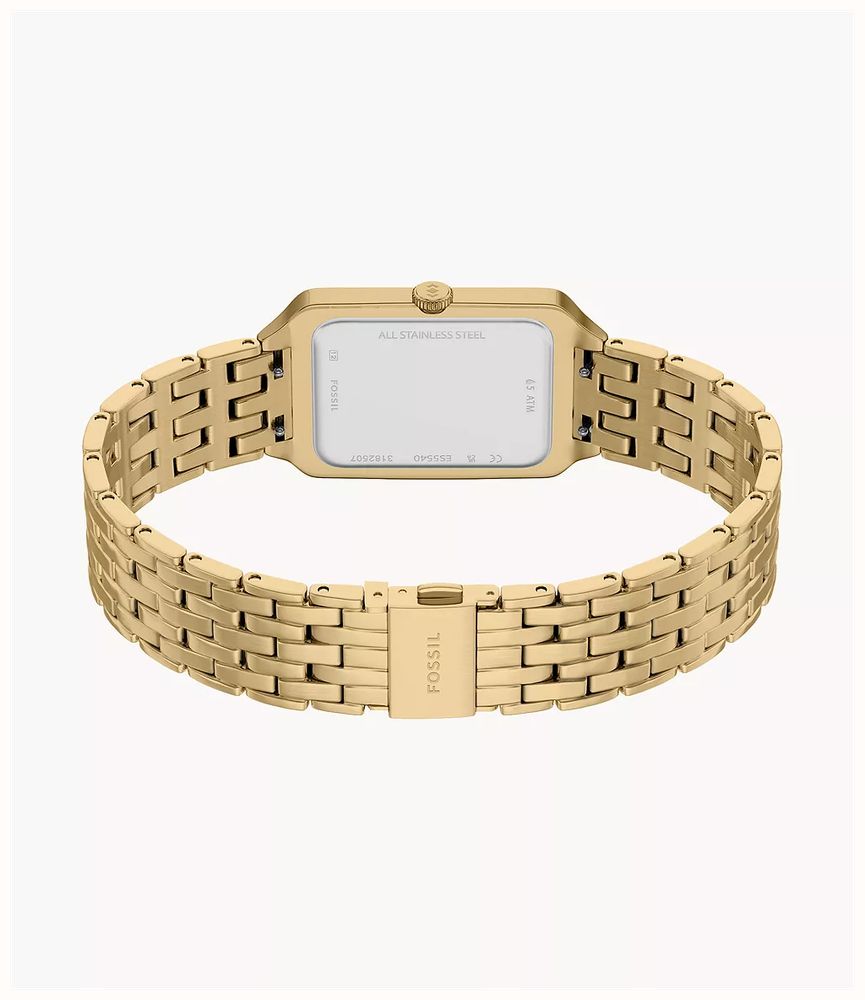 Fossil Raquel (23mm) Brown Dial / Gold PVD Stainless Steel Bracelet ES5434 ES5540 - альтернативный вид 6