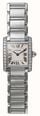 Pre-owned Cartier Tank Française Quartz (20mm) White Dial / Stainless Steel Bracelet JMP-873559