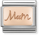 Nomination Classic Mum 9ct Rose Gold & Steel Charm 430101/34