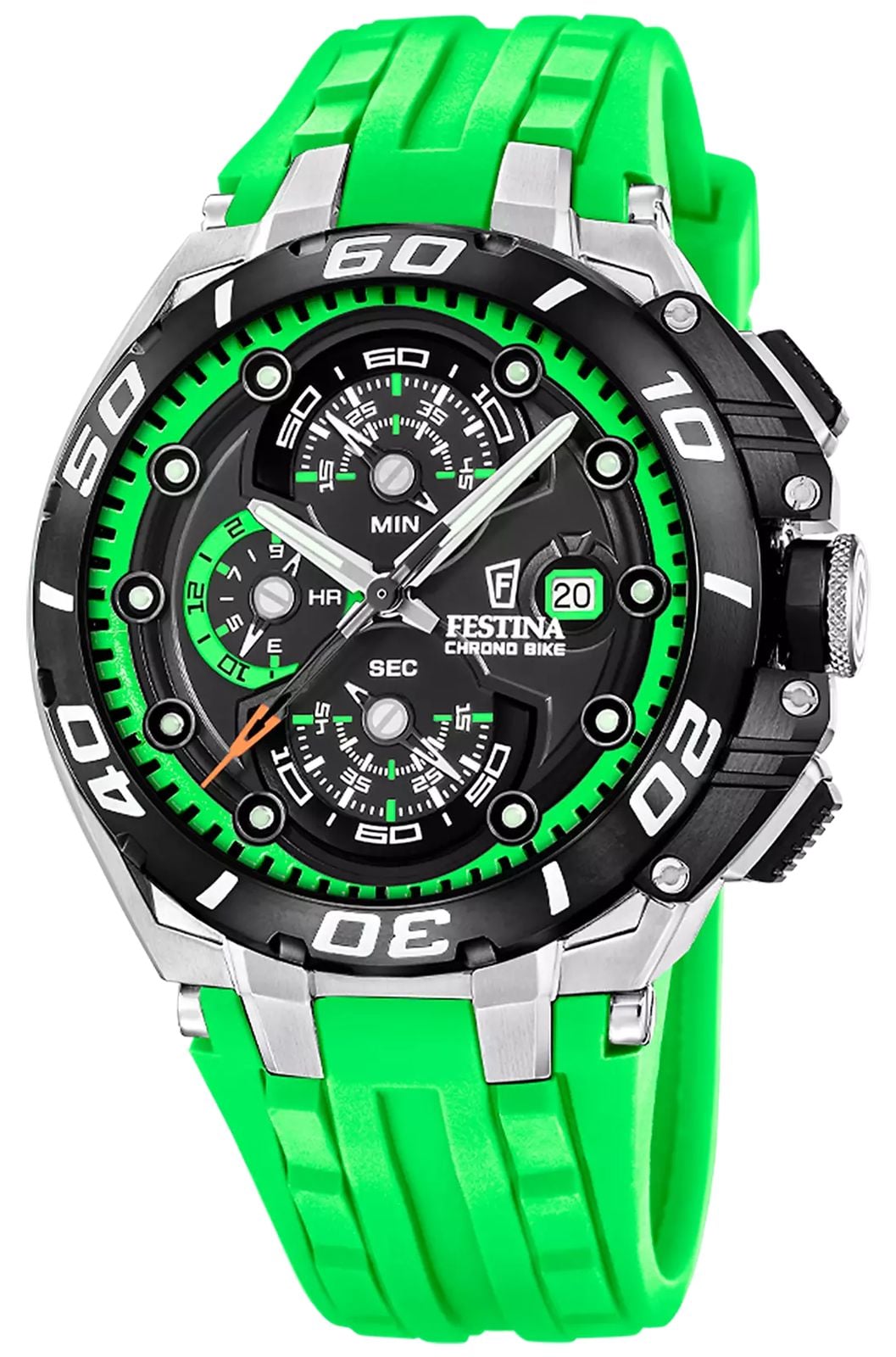 Festina Chrono bike 2026 (46 mm) cadran noir / bracelet en montre