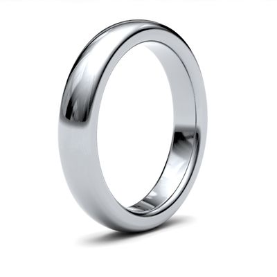 James Moore Wedding Rings | 9ct White Gold | 4mm | ExtraHeavy | Premium Court | AG_4GZP-9W