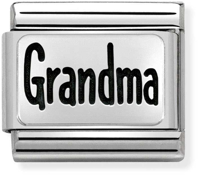 Nomination Classic Grandma Oxidised Sterling Silver & Steel Charm 330102/44