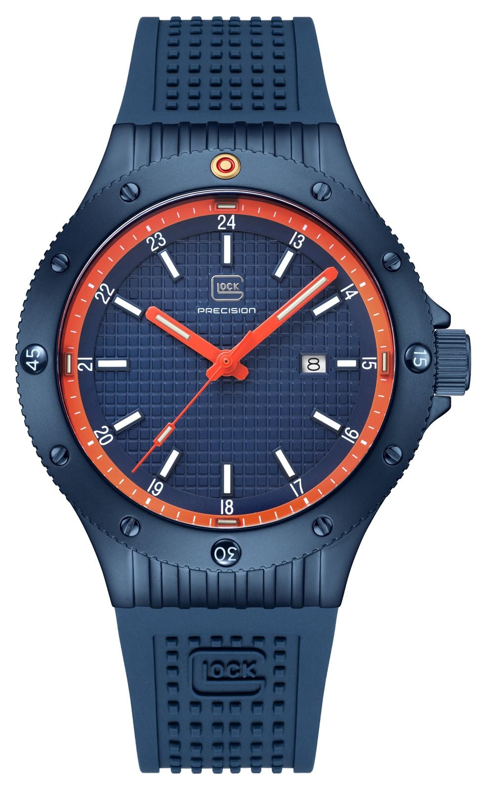 GLOCK Precision Ã  quartz avec date (44 mm), cadran montre