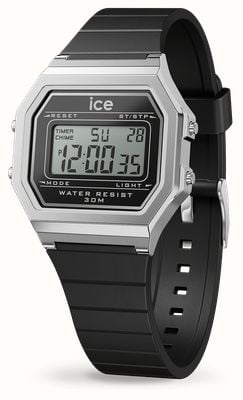 Ice Watch ICE Digit Retro Metal Black Silver 32mm Silver Watch