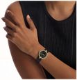 Calvin Klein GLEAM Quartz (24mm) Black Sunray Dial / Black Leather Strap 25100230 - alternate view 4