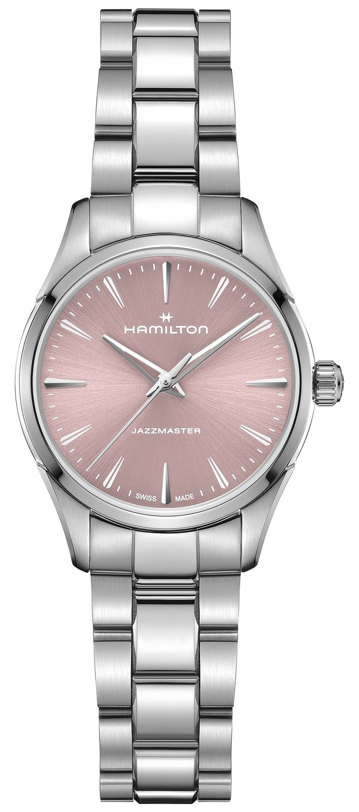 Hamilton Jazzmaster quartz (32 mm), cadran rose soleillÃ© / montre