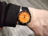 Customer picture of Seiko 5 Sports SKX Redux Automatic (42.5mm) Daichi Orange Dial / Black Silicone Strap SRPL89K1