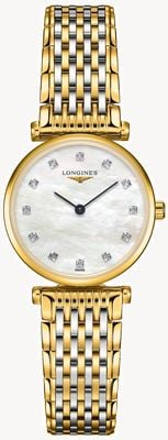 LONGINES La Grande Classique De Longines Diamond (24mm) White MoP Dial / Two-Tone Stainless Steel Bracelet L42092877