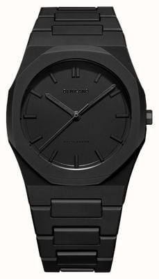 D1 Milano ポリカーボンシャドウ（40.5mm）ブラック文字盤 / ブラックポリカーボネートストラップ PCBJ10