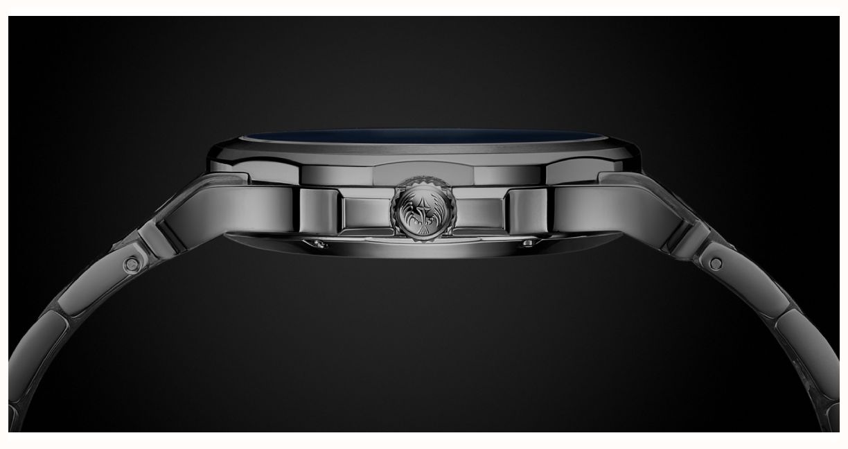 Emile Chouriet Challenger Cliff Automatic (40mm) Blue Sunray Dial / Stainless Steel Bracelet 08.1170.G.6.6.N8.6 - widok alternatywny 4