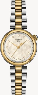 Tissot Desir Diamant-Quarz (28mm) Perlmuttzifferblatt / zweifarbiges Edelstahlarmband T1520102211600
