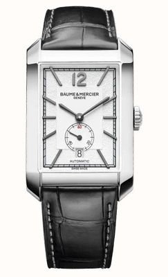 Baume & Mercier Hampton automático (31mm) mostrador branco / pulseira de couro preto M0A10528