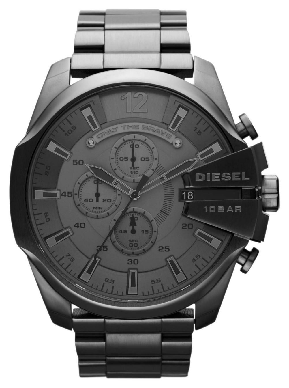 Diesel homme mega chief acier noir DZ4282 montre