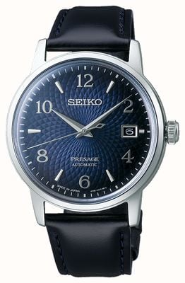 Seiko Presage | cocktail | cadran bleu | automatique | vieille horloge SRPE43J1