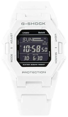 Casio G-shock core（46.3mm）数字表盘/白色树脂表带 GD-B500-7ER