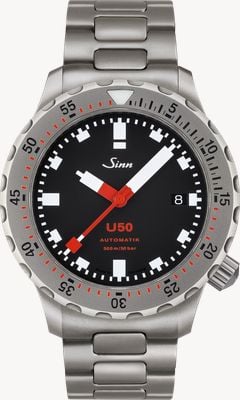 Sinn Zegarek na bransolecie U50 tegiment ze stali nierdzewnej 1050.030-HLINK-BRACELET