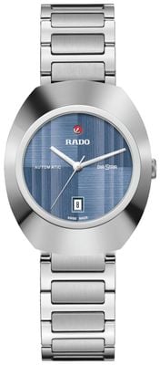 RADO Diastar origineel automatisch (30mm) blauwe geborstelde wijzerplaat / roestvrijstalen band R12170343