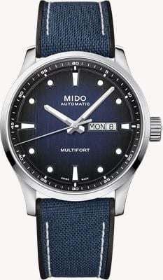 MIDO Multifort M Automatic (42mm) Blue Gradient Dial / Blue Silicone Strap M0384301704100