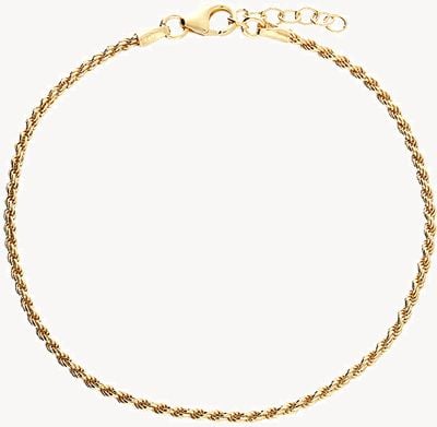 Gold Plated 18" Twist Rope Chain H4820-46