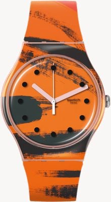 Swatch x Tate - BARNS-GRAHAM'S ORANGE AND RED ON PINK - Swatch Art Journey SUOZ362C