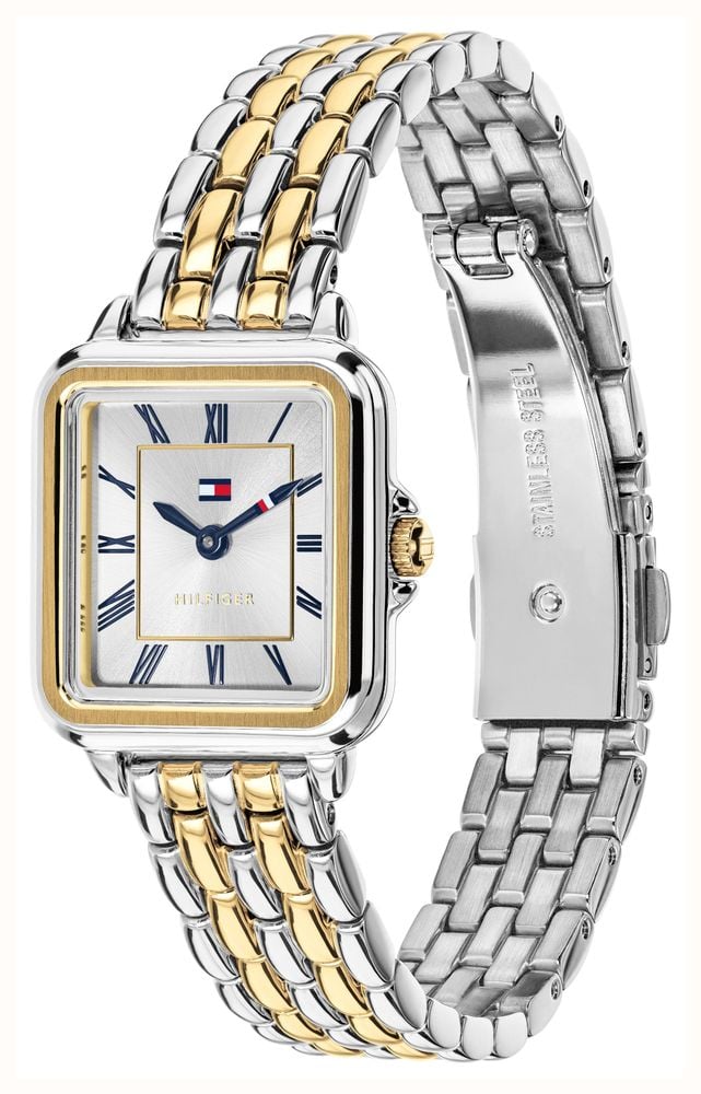 Tommy Hilfiger Ladies Mia Two Tone White dial Watch 1782915 - vista alternativa 2