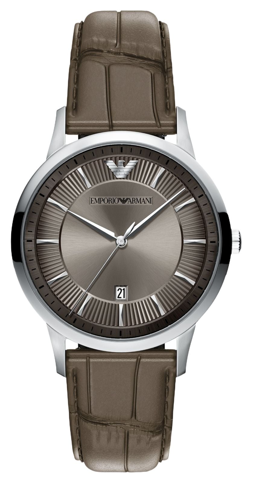 Emporio Armani Trois aiguilles quartz (39mm) cadran gris montre